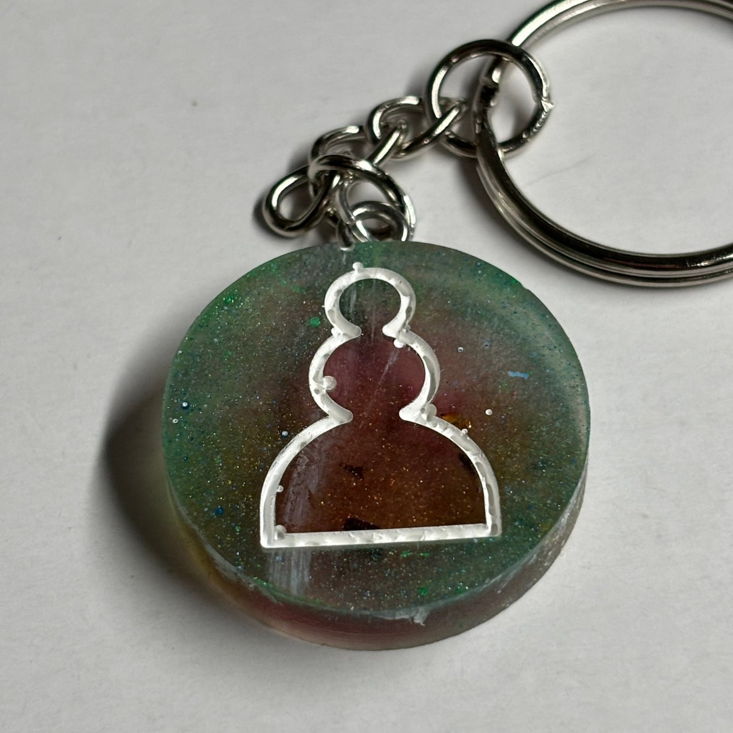 Green Mixer Pawn - Handmade Resin Keychain