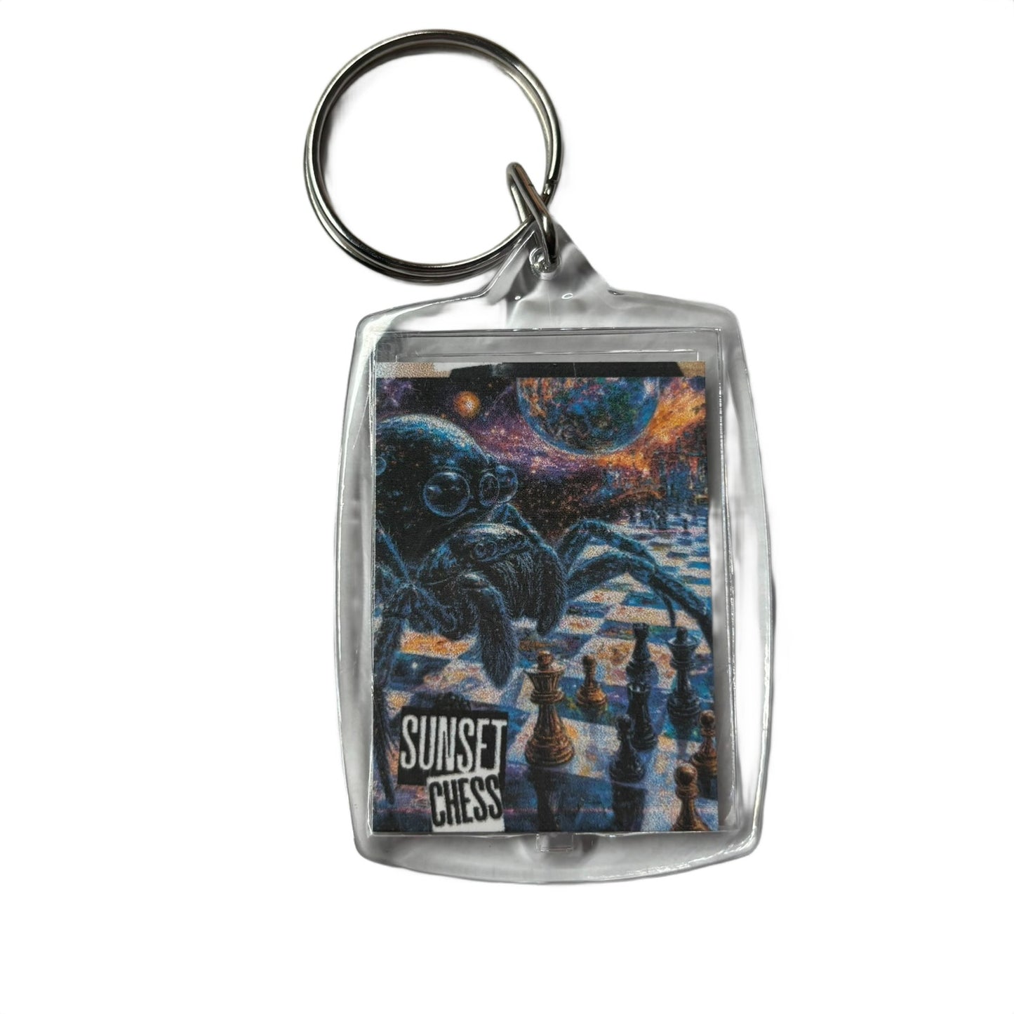 Space Spider - Chess  Photo Keychain