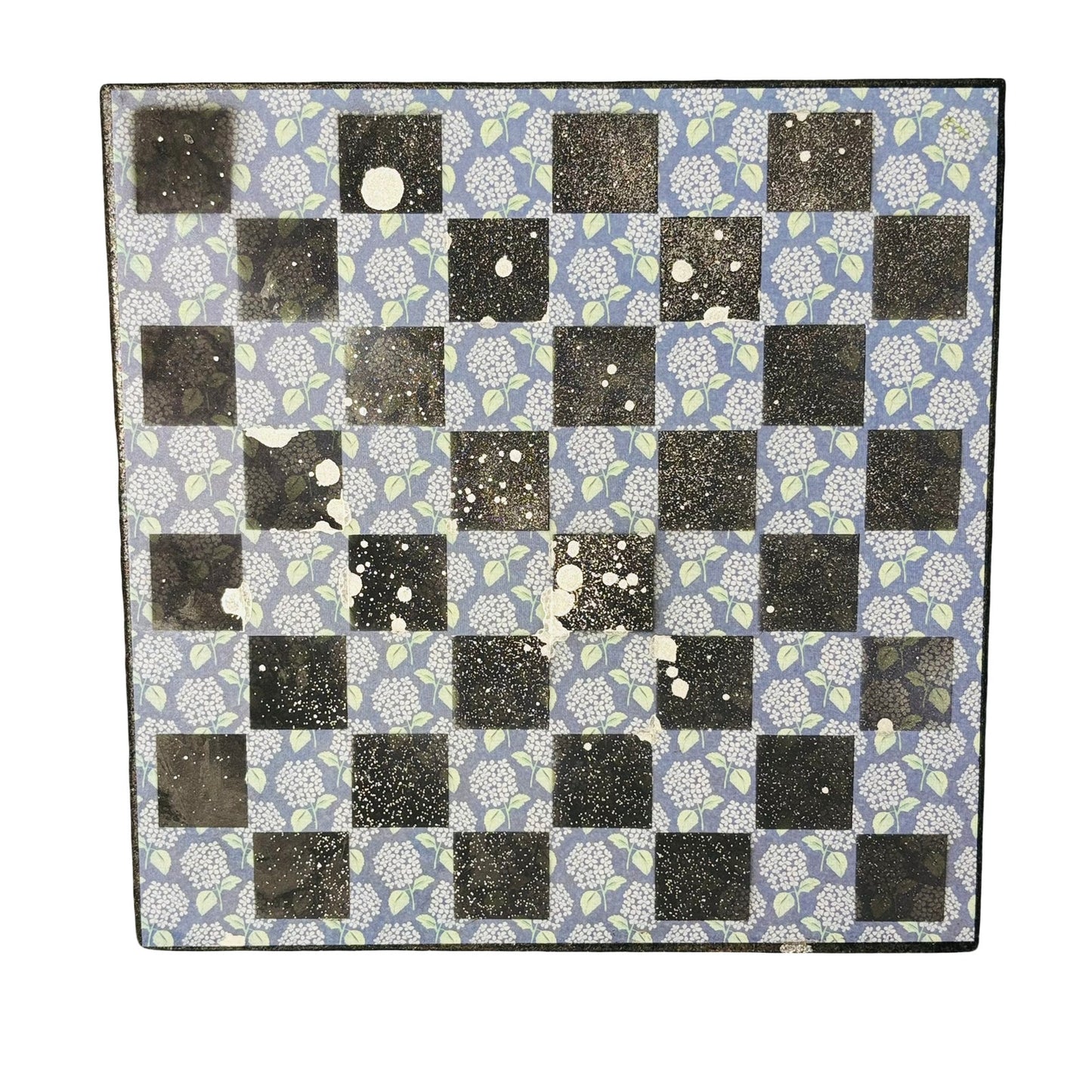 Vintage Flowers - Scrapbook Chess Board