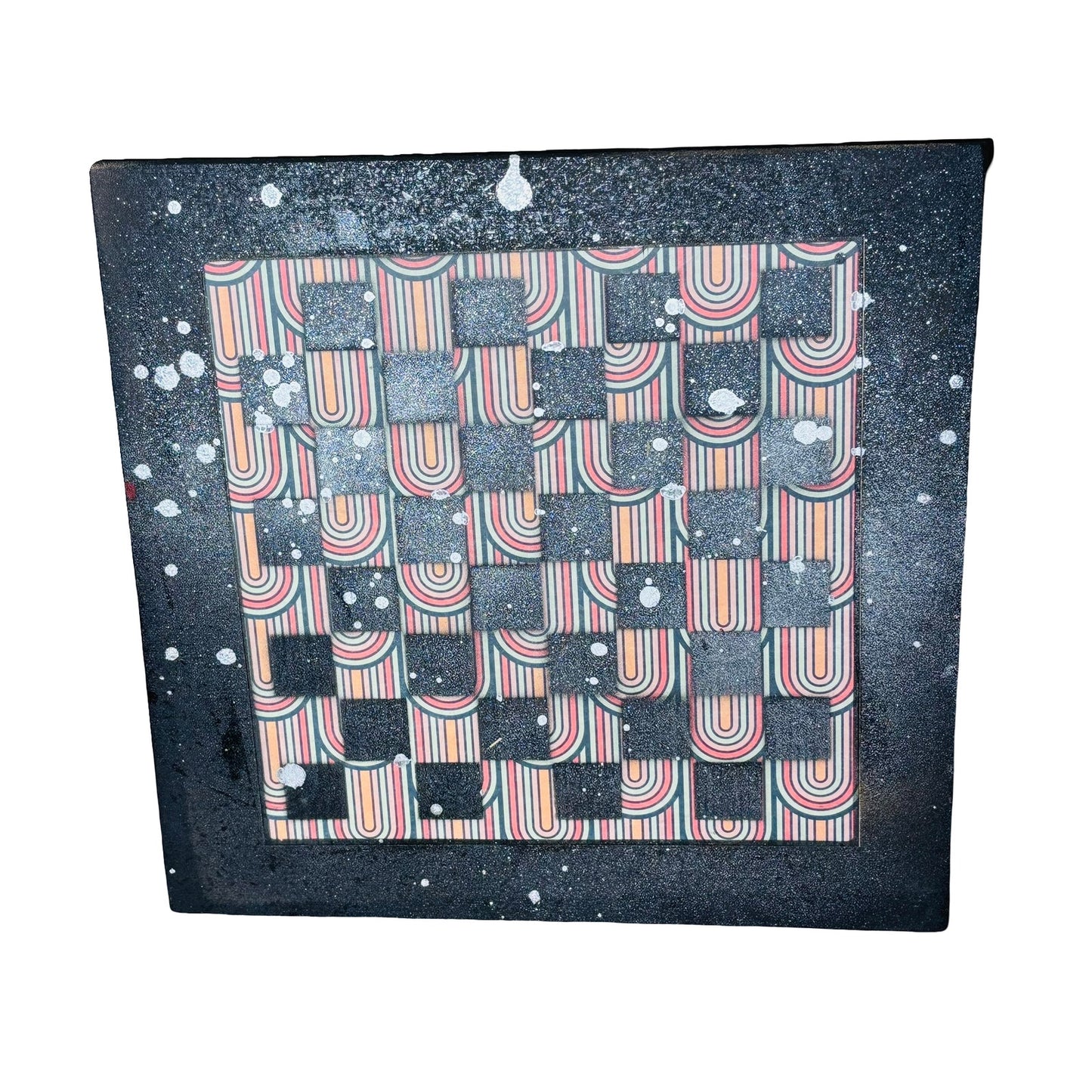 Retro Pattern - Large Scrapbook Chess Board