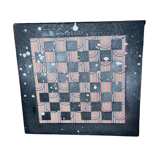 Retro Pattern - Large Scrapbook Chess Board