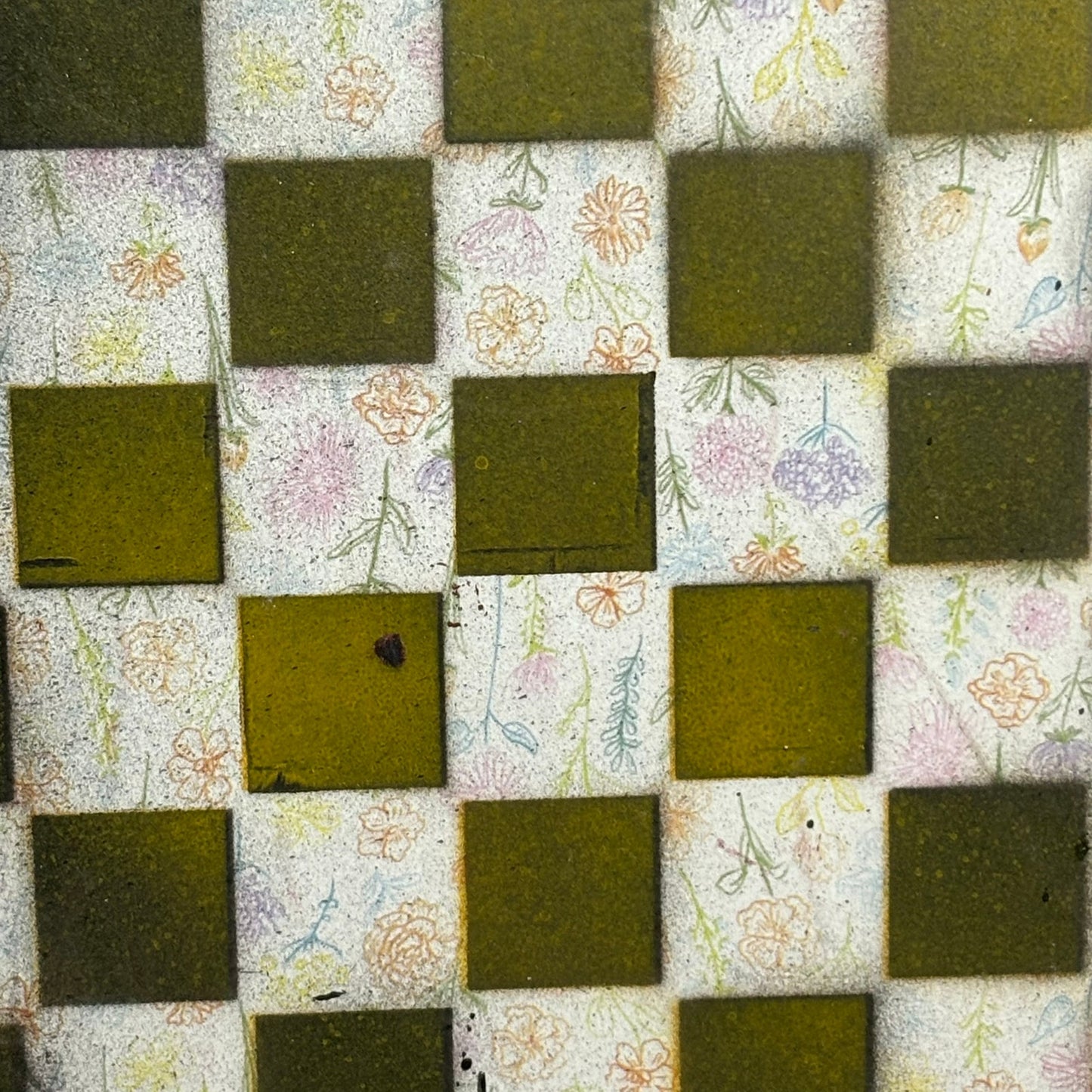 Chrome Color Smudge - Painted Double Sided Chess Board