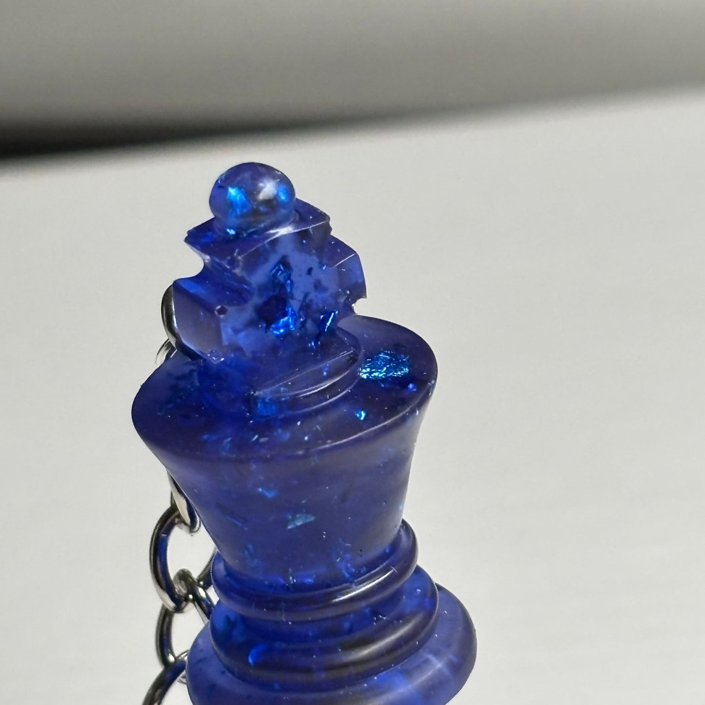 Navy Blue King - Handmade Resin Keychain