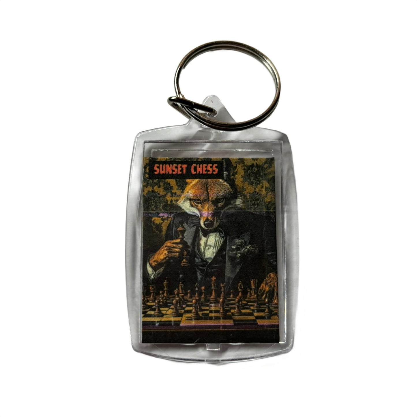 Mr. Fox - Chess  Photo Keychain