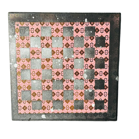 Supreme Peach - Scrapbook Chess Board