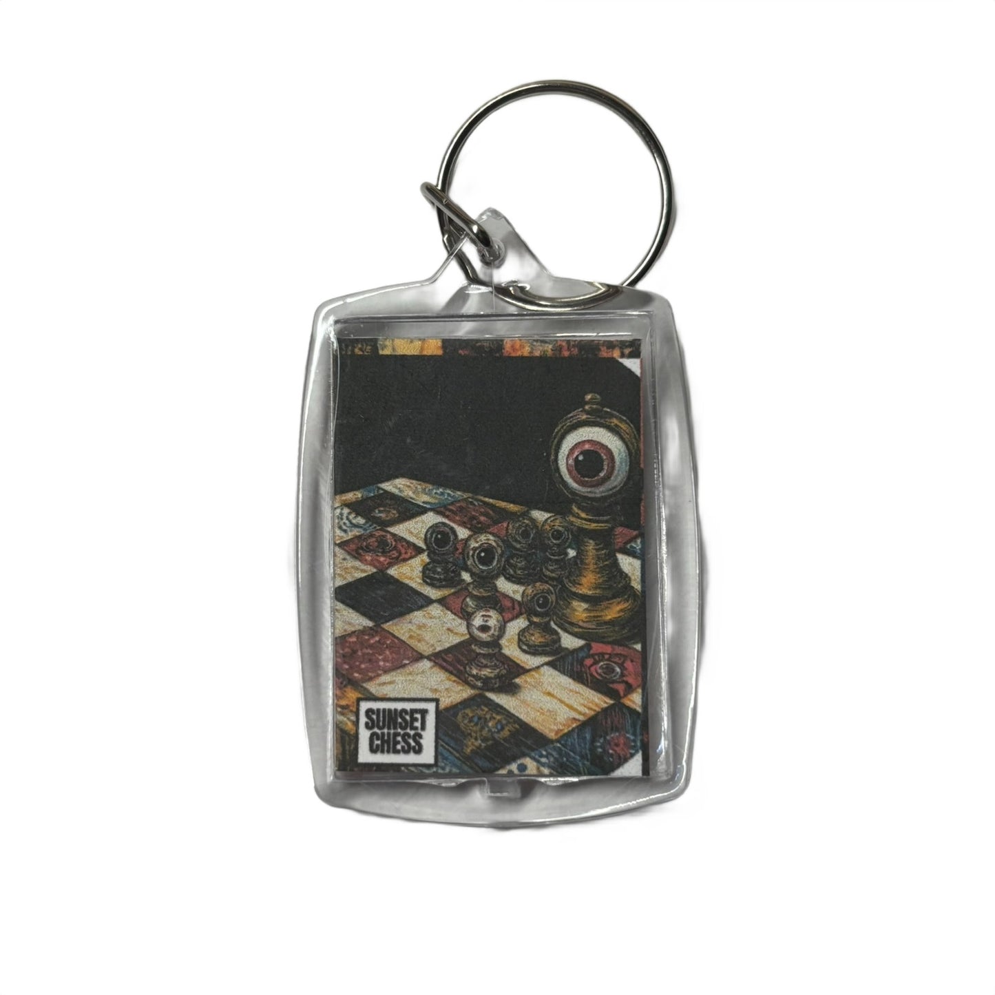 Eye Ball - Chess  Photo Keychain