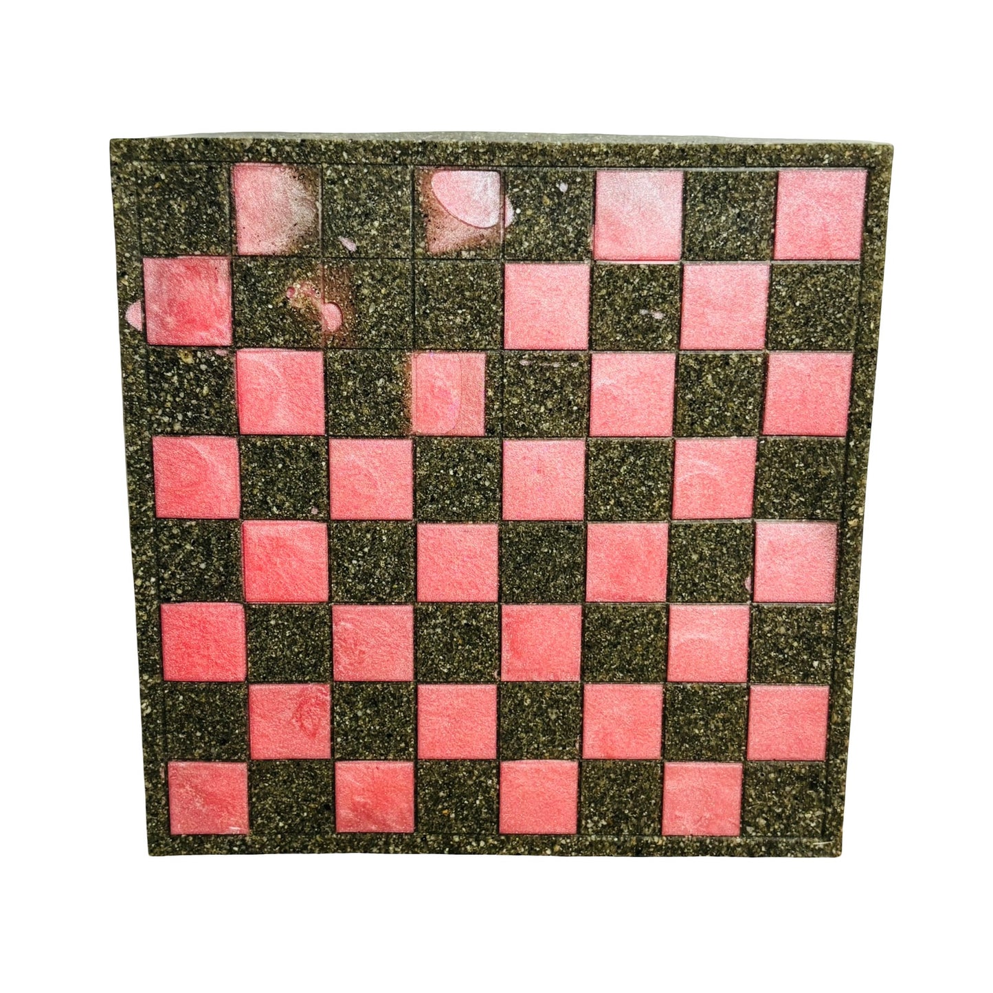 Pink Rock - Resin Chess Board