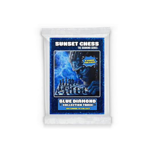 Blue Diamond Part 3 - Sunset Chess Scrapbook Card Pack