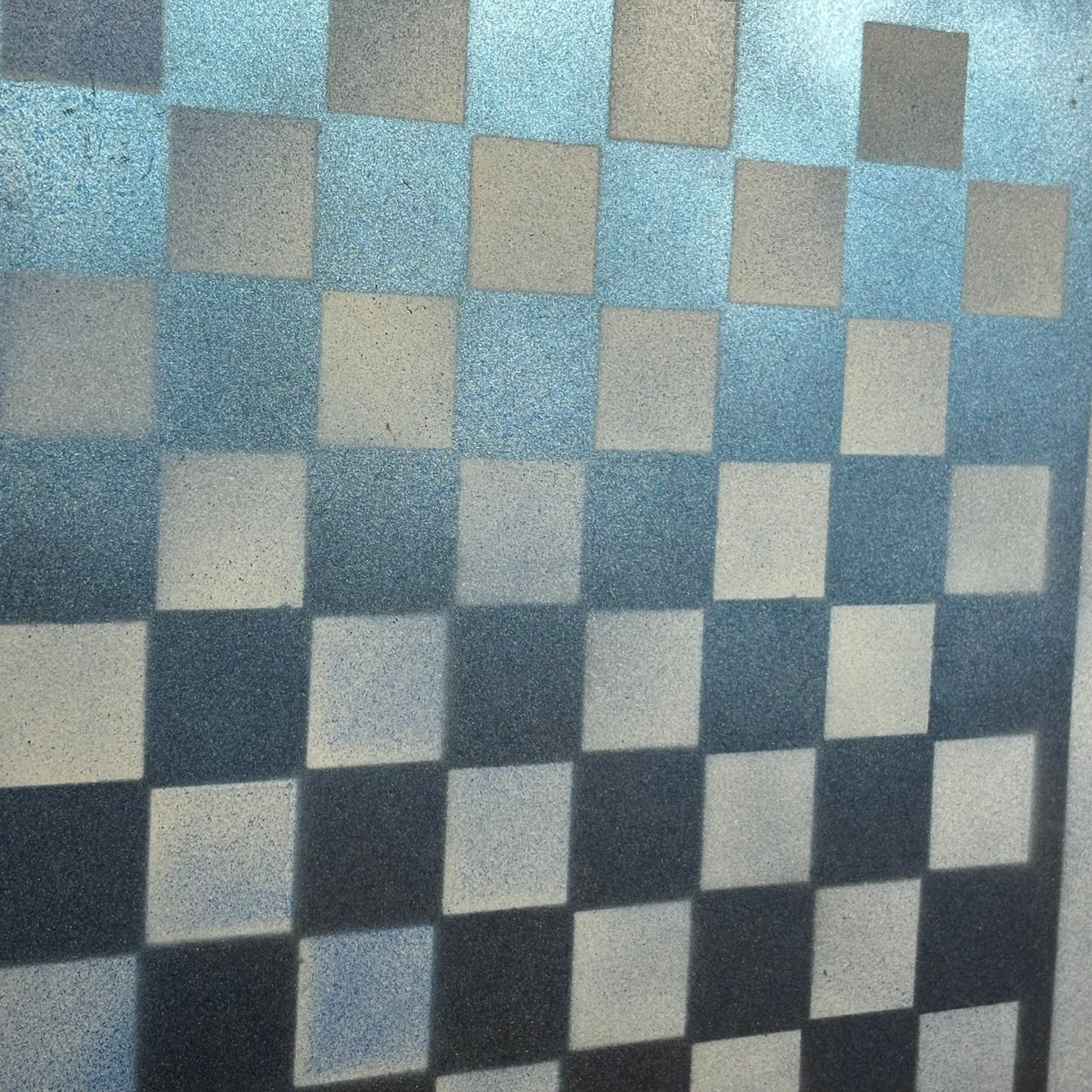 Metallic Blue - Painted Chess Board