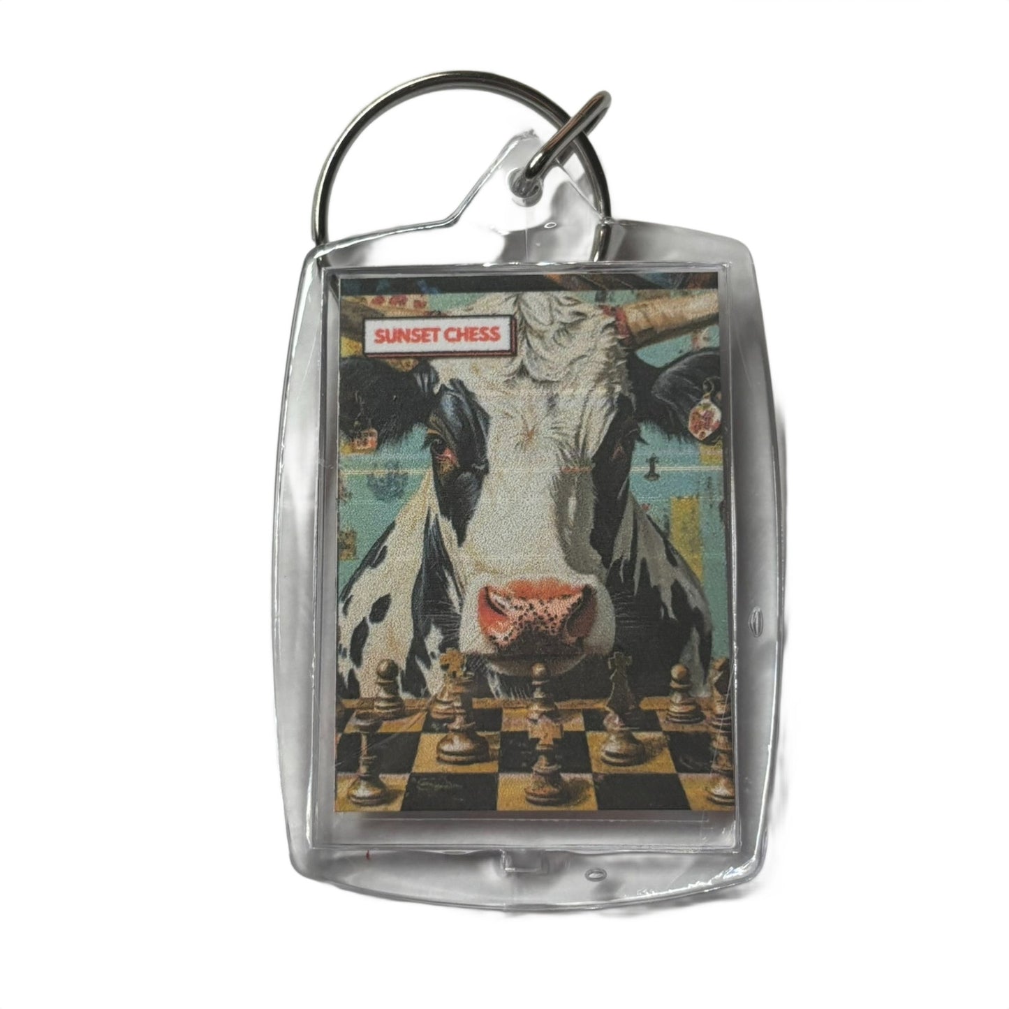 Got Cow? - Chess  Photo Keychain