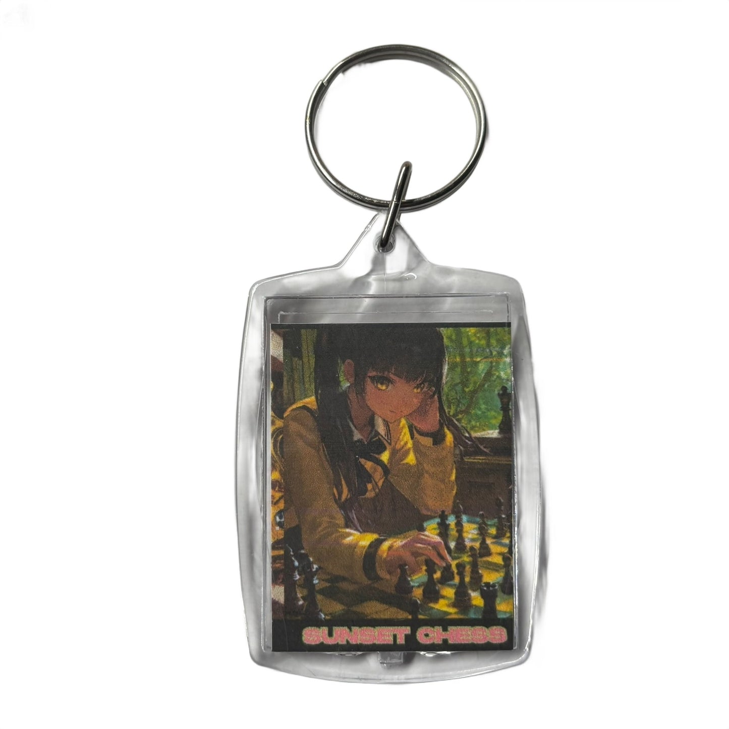 School Girl - Chess  Photo Keychain