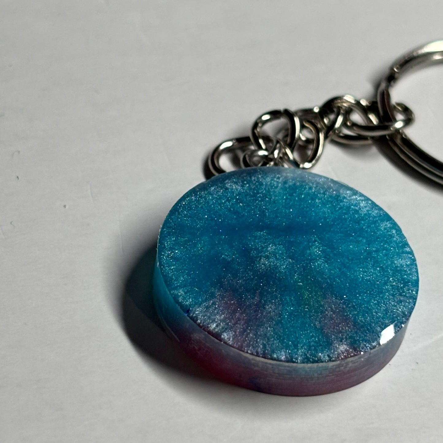 Cotton Candy Knight - Handmade Resin Keychain - Flat Edition