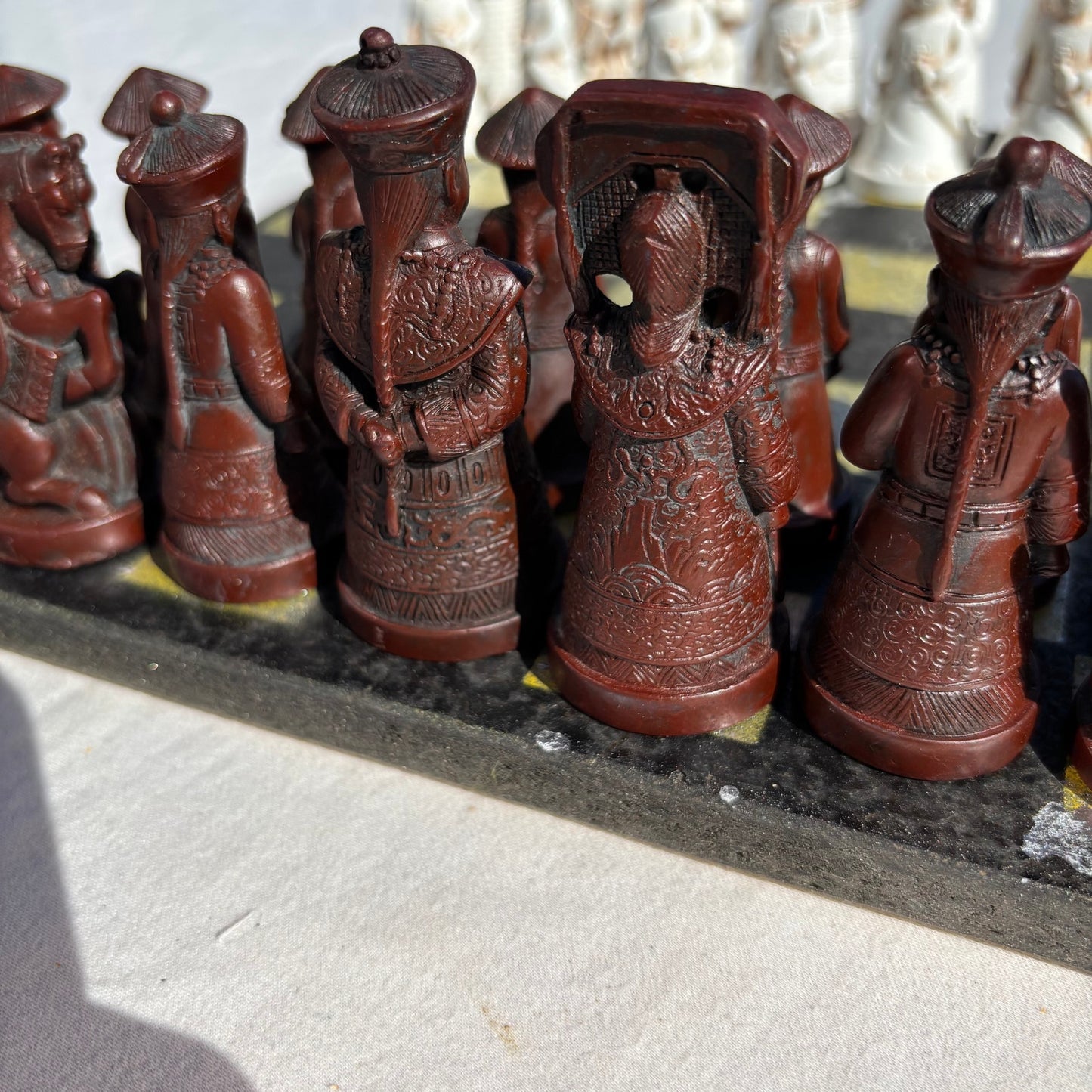 Yellow & Black Stealth - Chinese Edition Chess Set