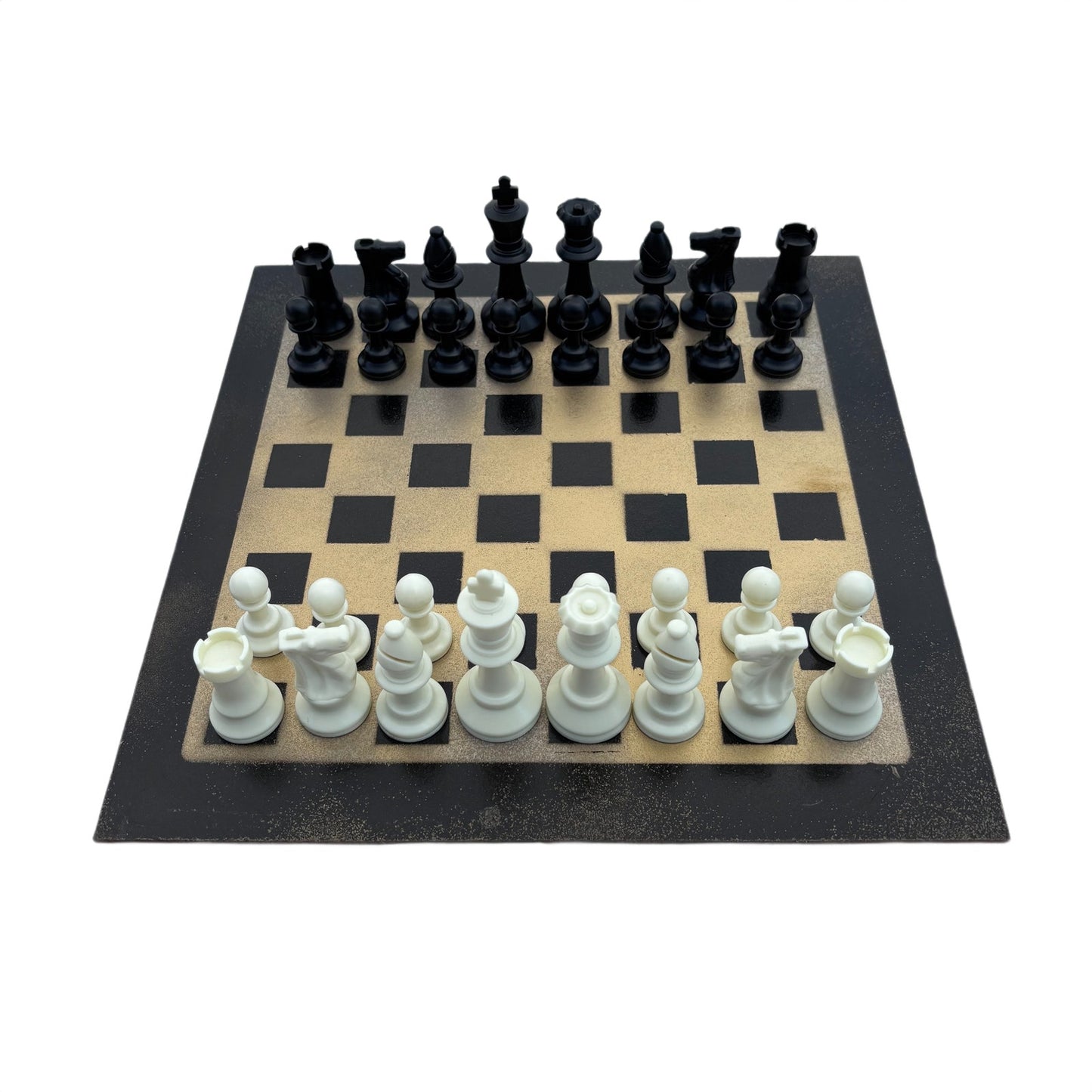 Gold & Black - Painted Chess Set