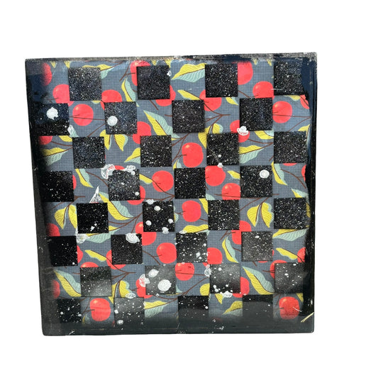 Cherry Red - Resin Coated Chess Board