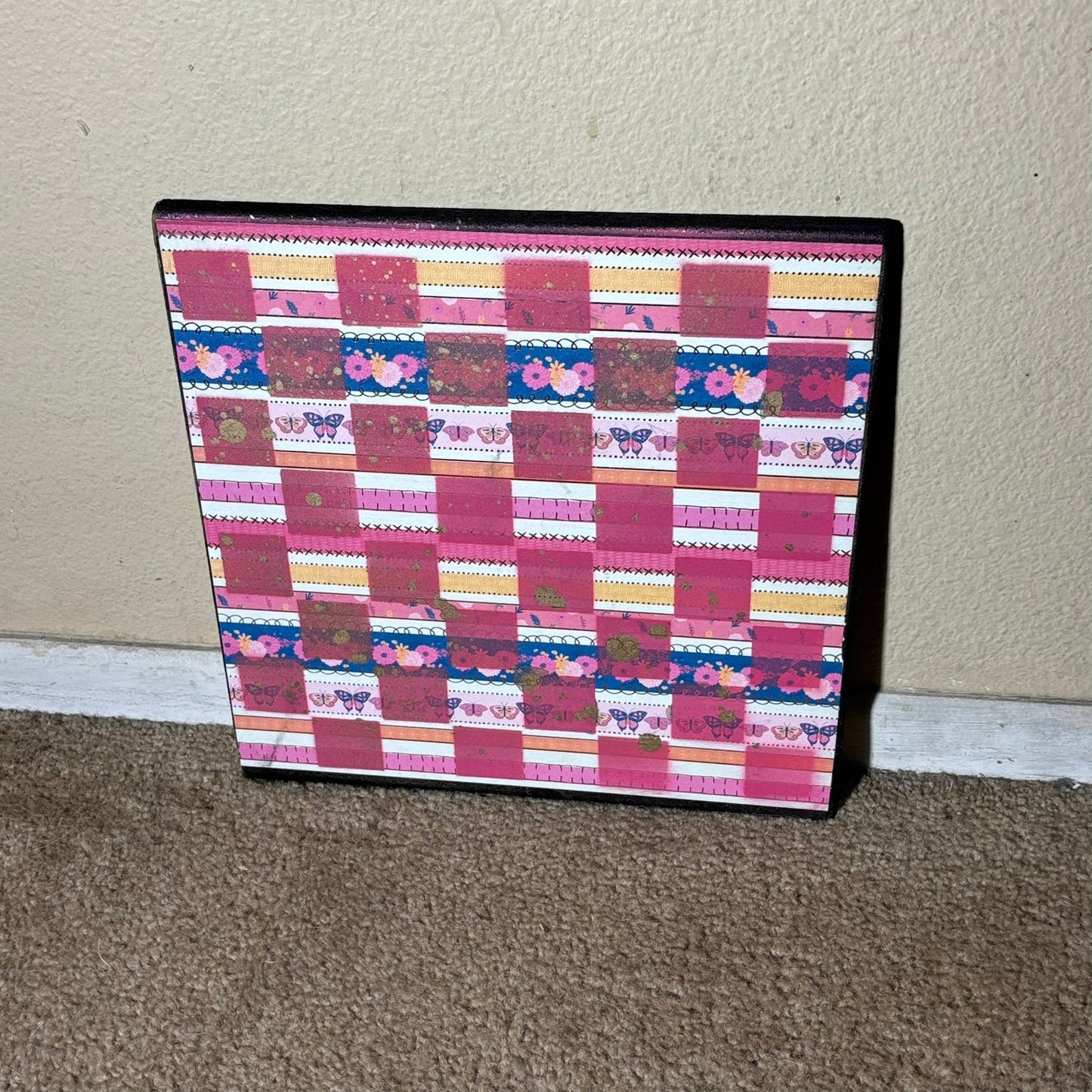 Gold Shine Pink - Scrapbook Chess Board