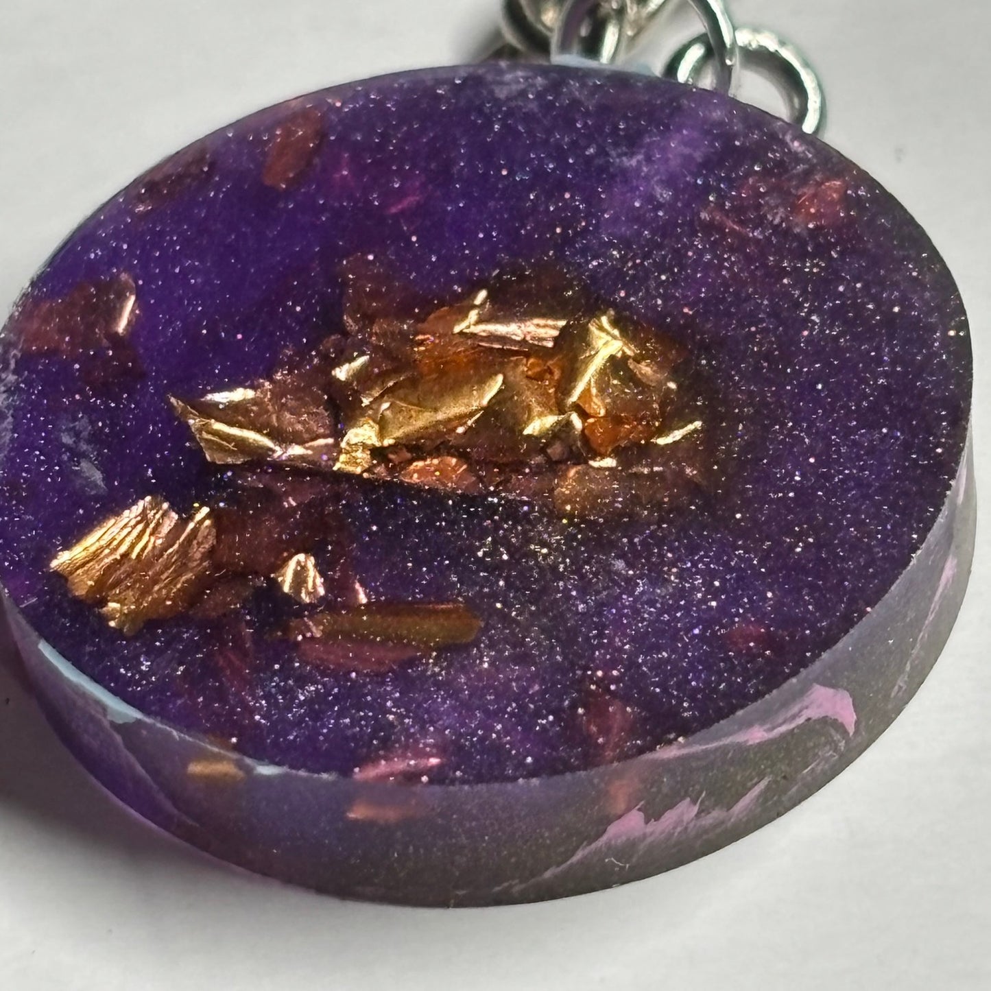 The Purple Royal Pawn - Handmade Resin Keychain - Flat Edition