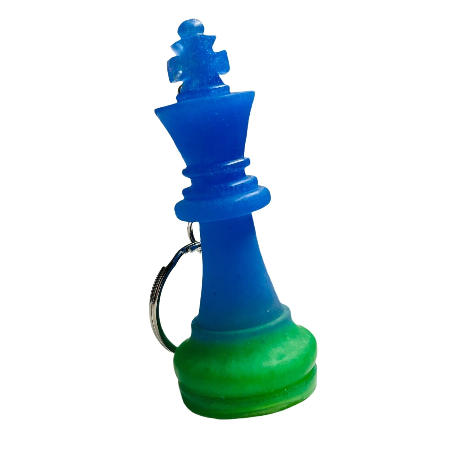 Green Blue King - Handmade Resin Keychain