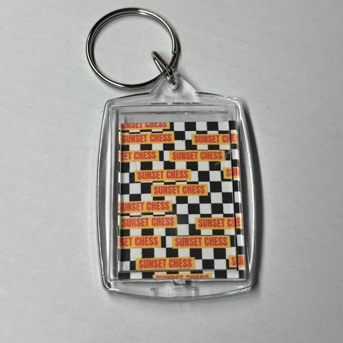 The Ghost Man - Sunset Chess Photo Keychain