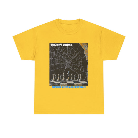 Spider Web - Yellow Chess T Shirt