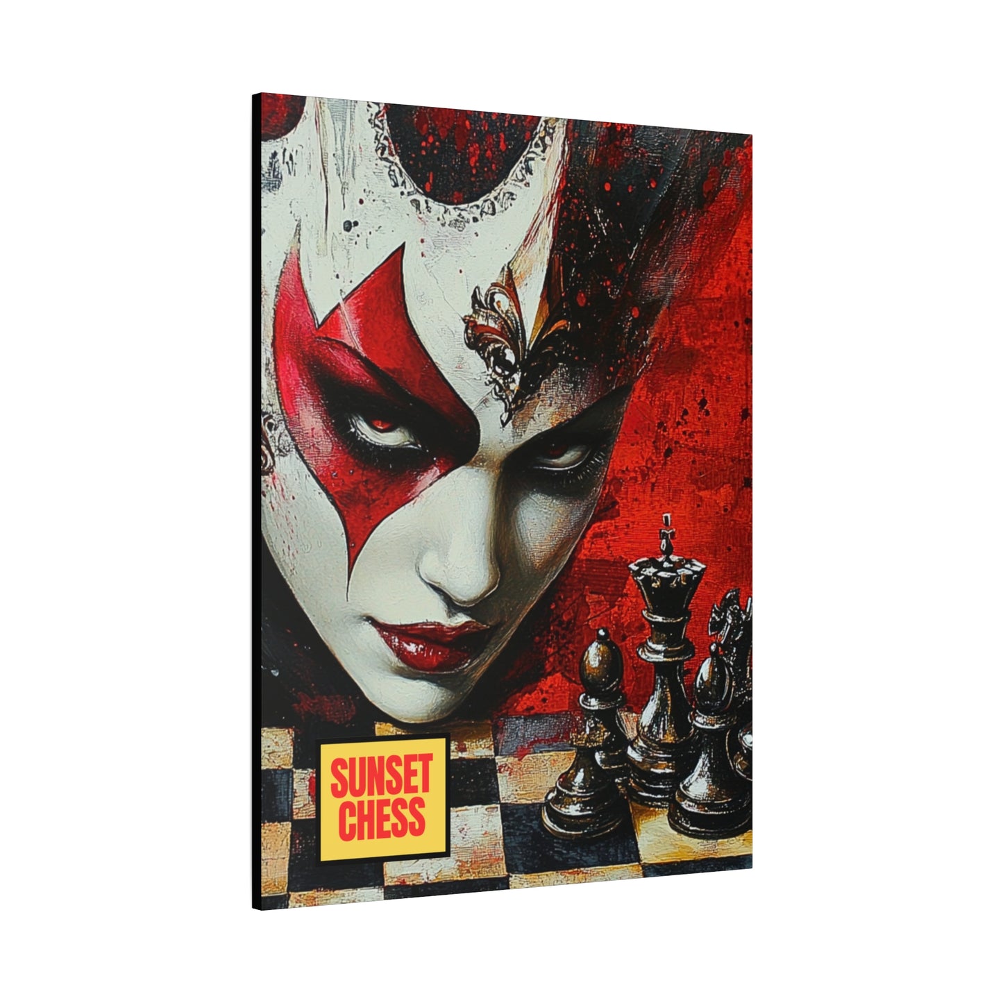Queens Revenge - Canvas Chess Print 36"x48"