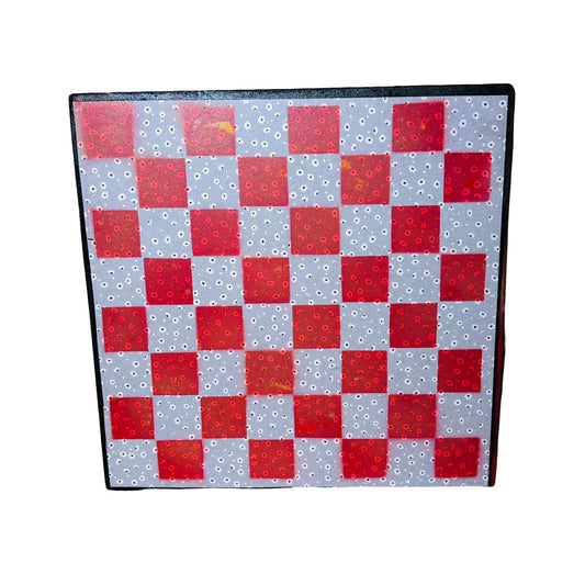 Simple Flowers With Red Touch - Scrapbook Chess Board