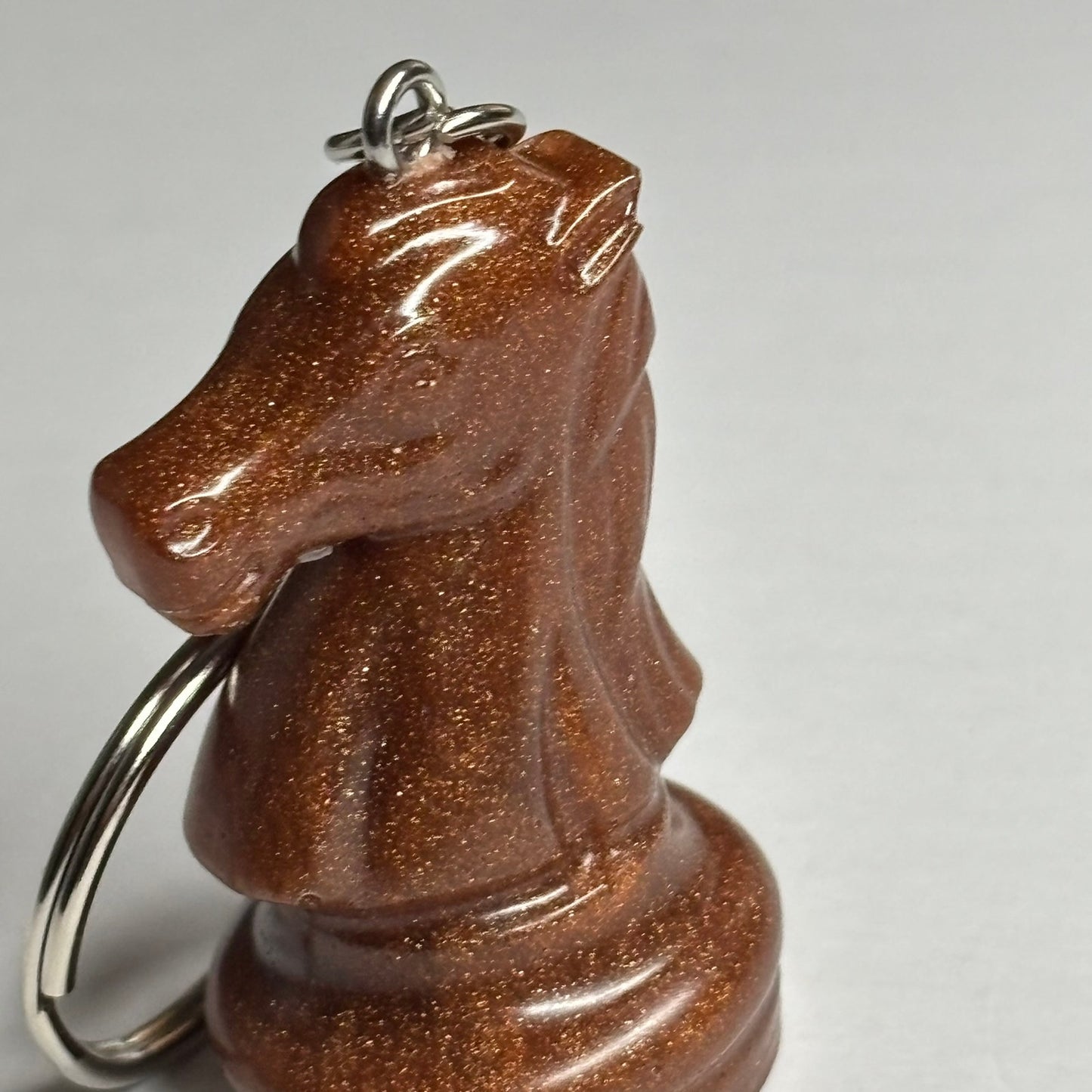 Bronze Knight - Handmade Resin Keychain