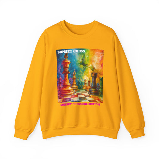Rainbow Chess - Orange Chess Crewneck Sweater
