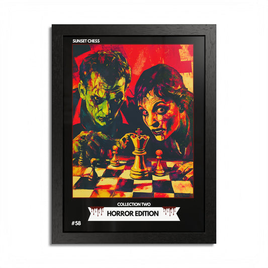 Horror Edition - Collection 2 Card #58 - Sunset Card Poster Framed 12"x16"