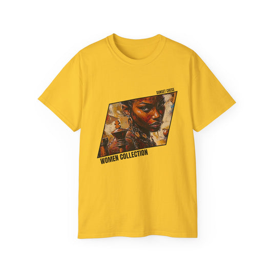 African Queen - Yellow Chess T Shirt