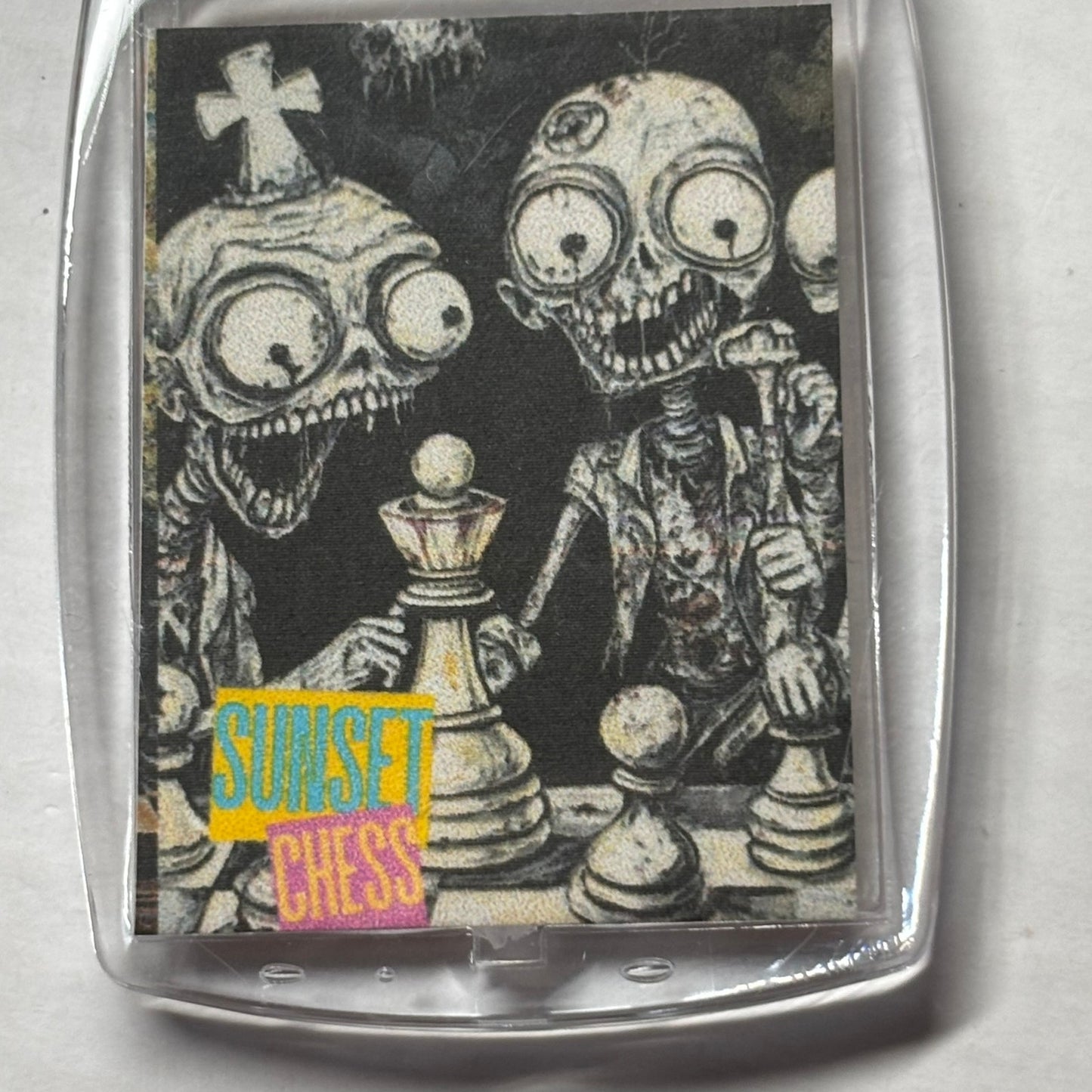 Zombie Pals - Chess  Photo Keychain