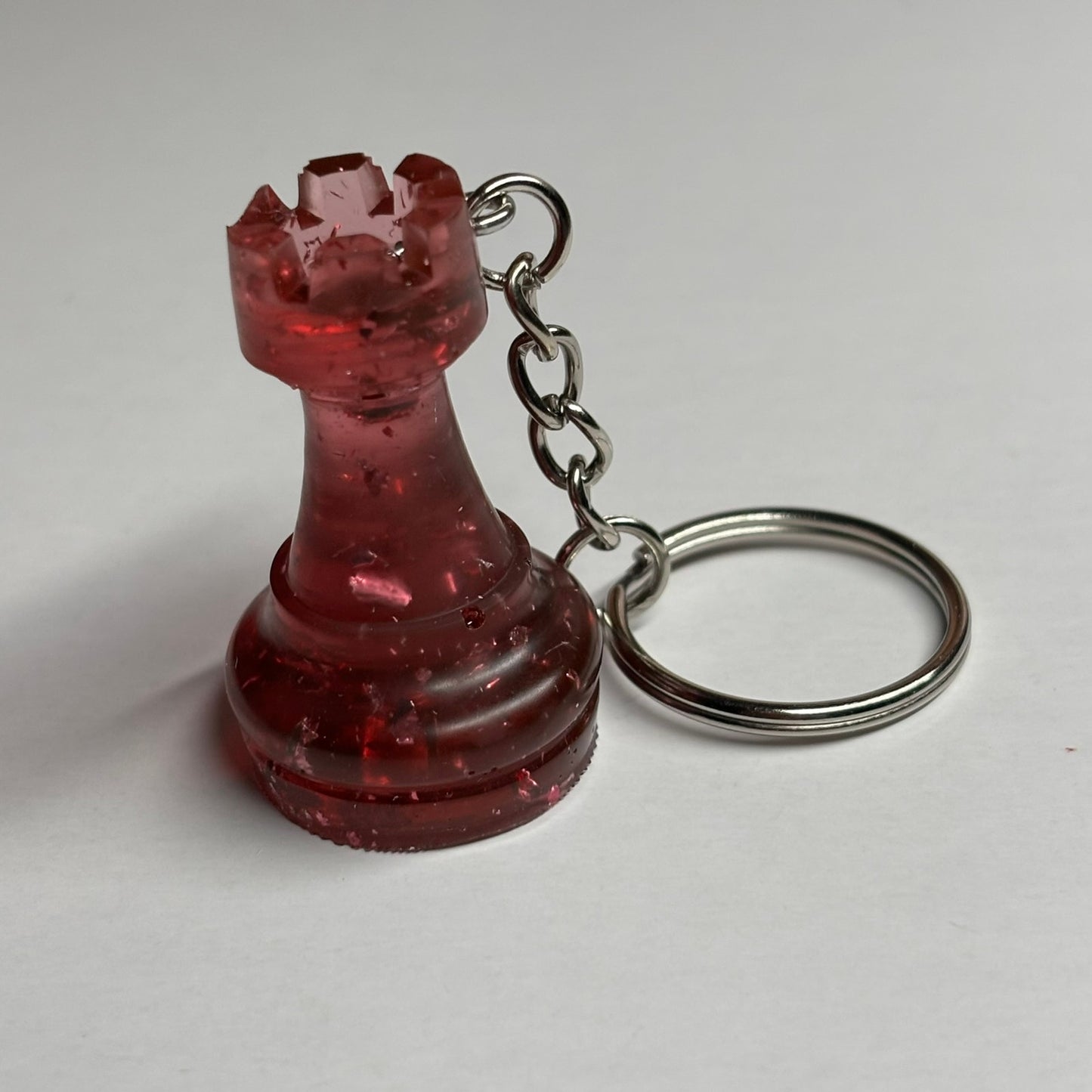Vampire Red Rook - Handmade Resin Keychain