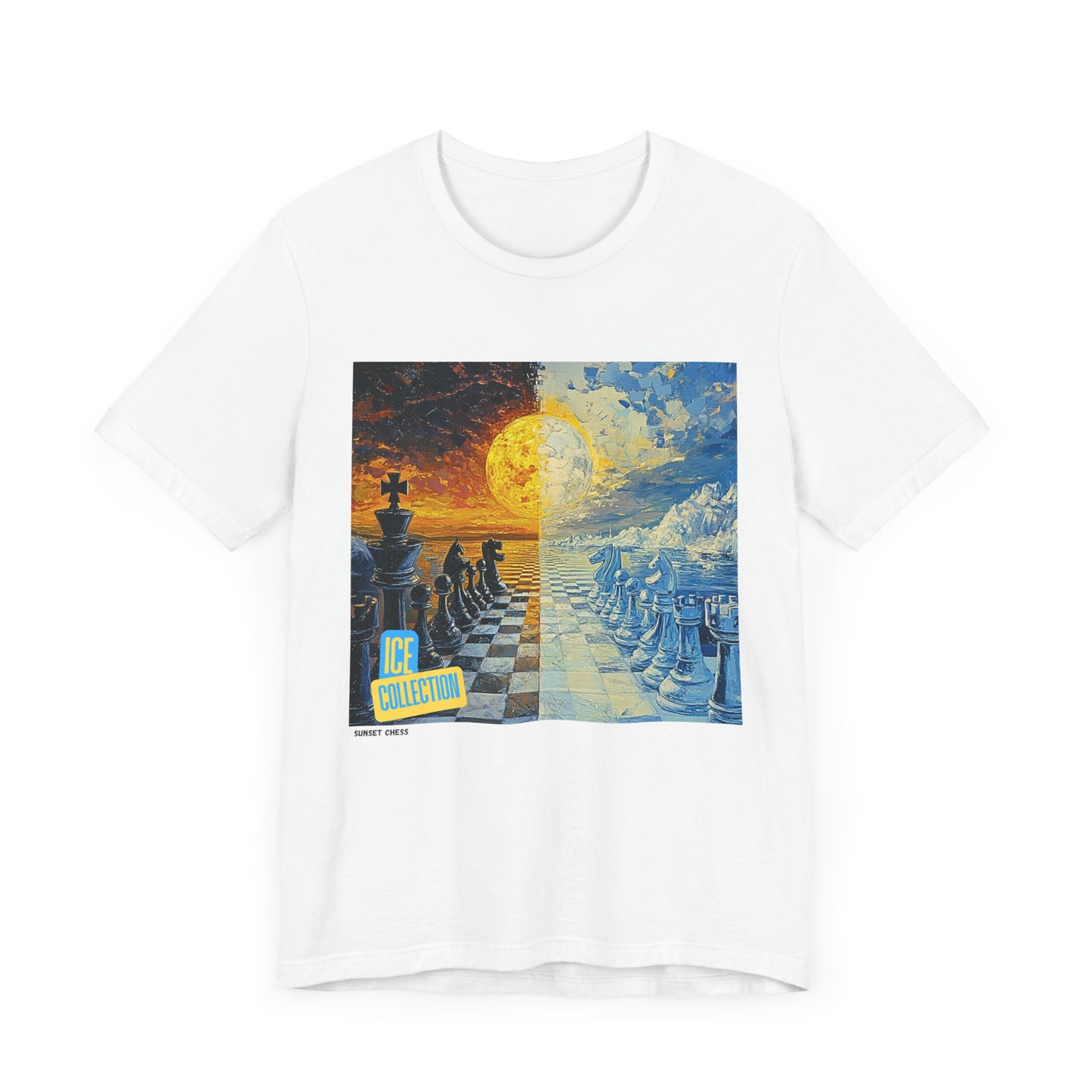 Ice & Fire - White Chess T Shirt