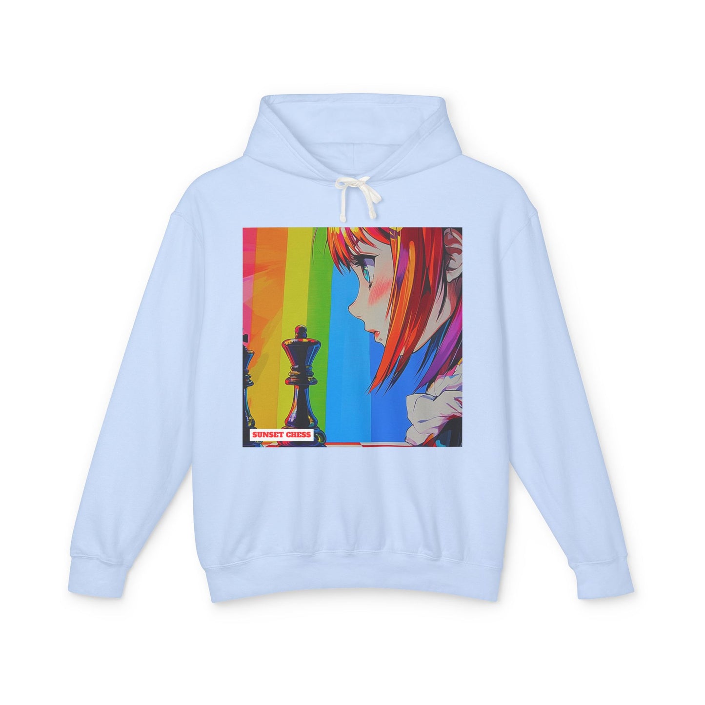 Rainbow Mystics - Sky Blue Chess Hoodie