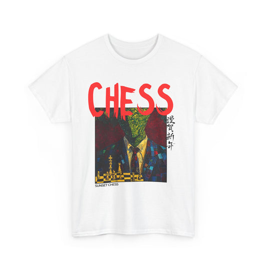 Grass Face - White Chess T Shirt