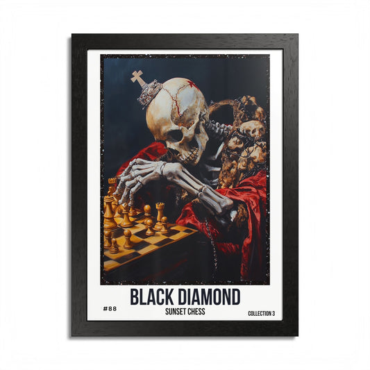 Black Diamond - Collection 3 Card #88 - Sunset Card Poster Framed 12"x16"