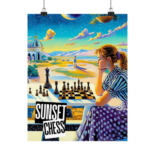 Chess In Paradise - Matte Vertical Poster 11"x14"