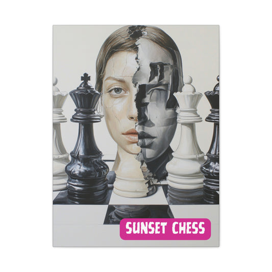 Two Face - Canvas Chess Print 24"x32"