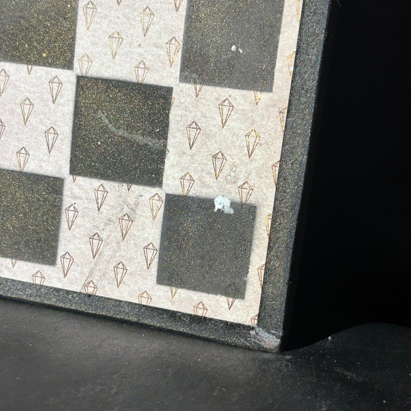 Mini Crystals Pattern - Scrapbook Chess Board