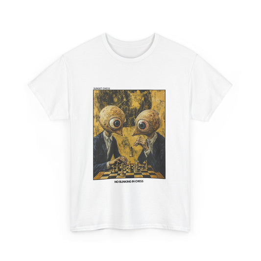 No Blinking - White Chess T Shirt