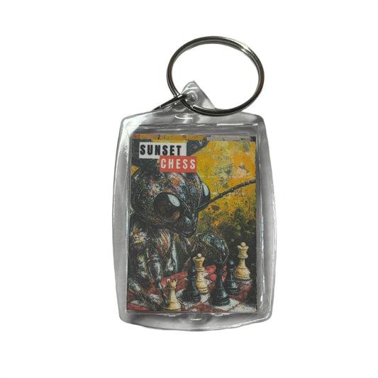 Beatle Juice - Chess  Photo Keychain