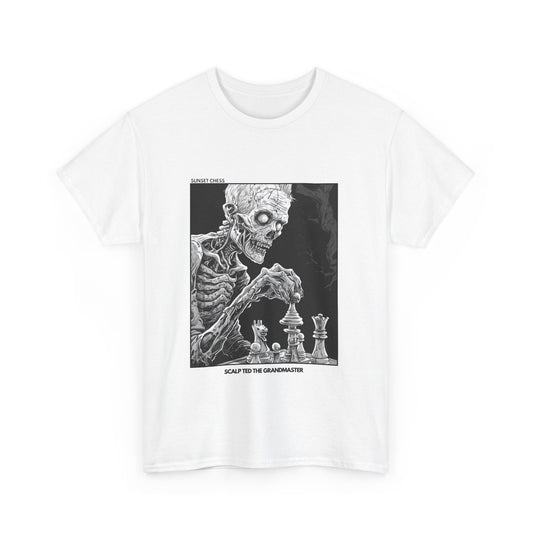 Scalp Ted - White Chess T Shirt