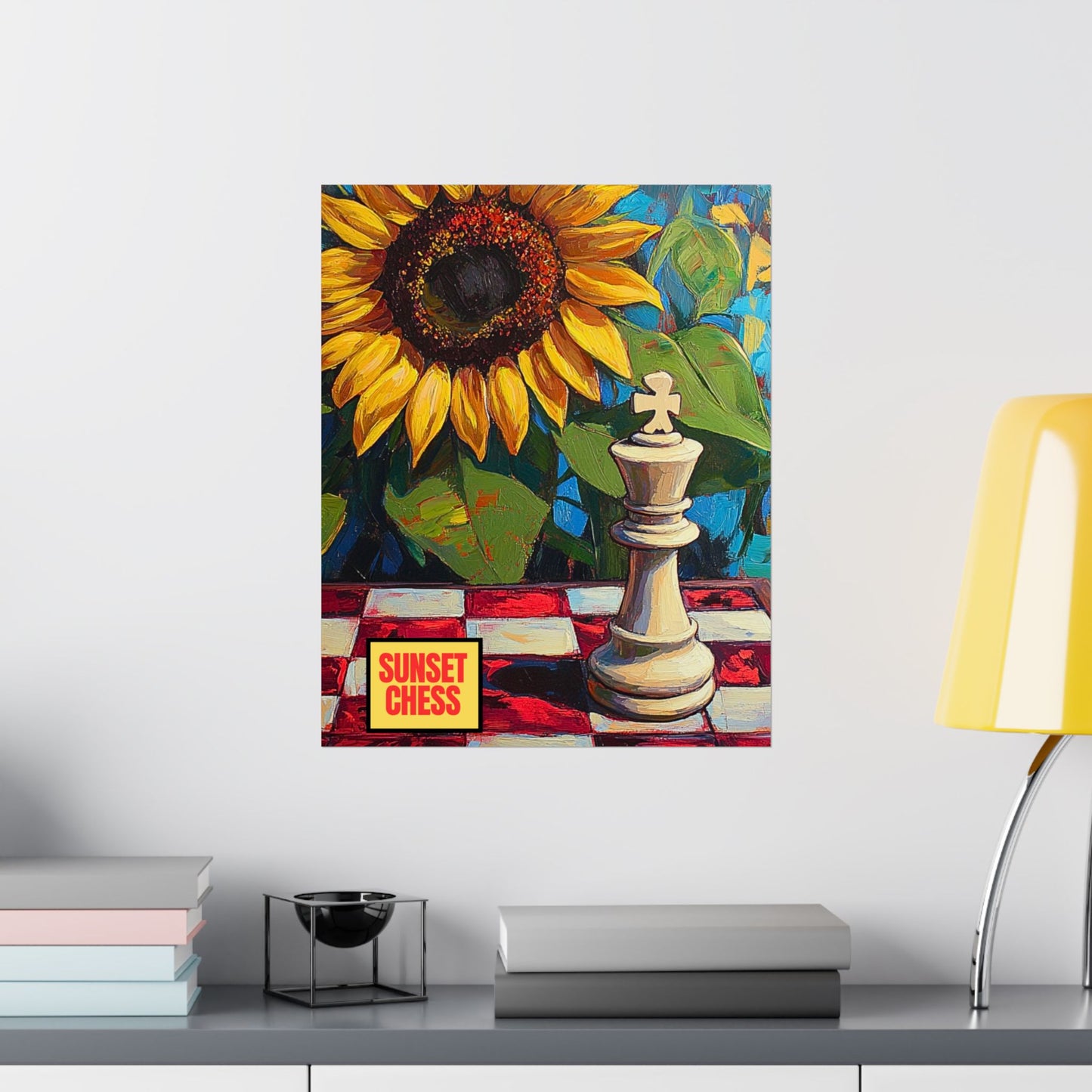 Sunset Chess - Matte Vertical Poster 16"x20"