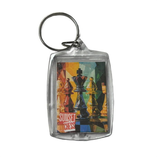 Colorful Set - Chess  Photo Keychain