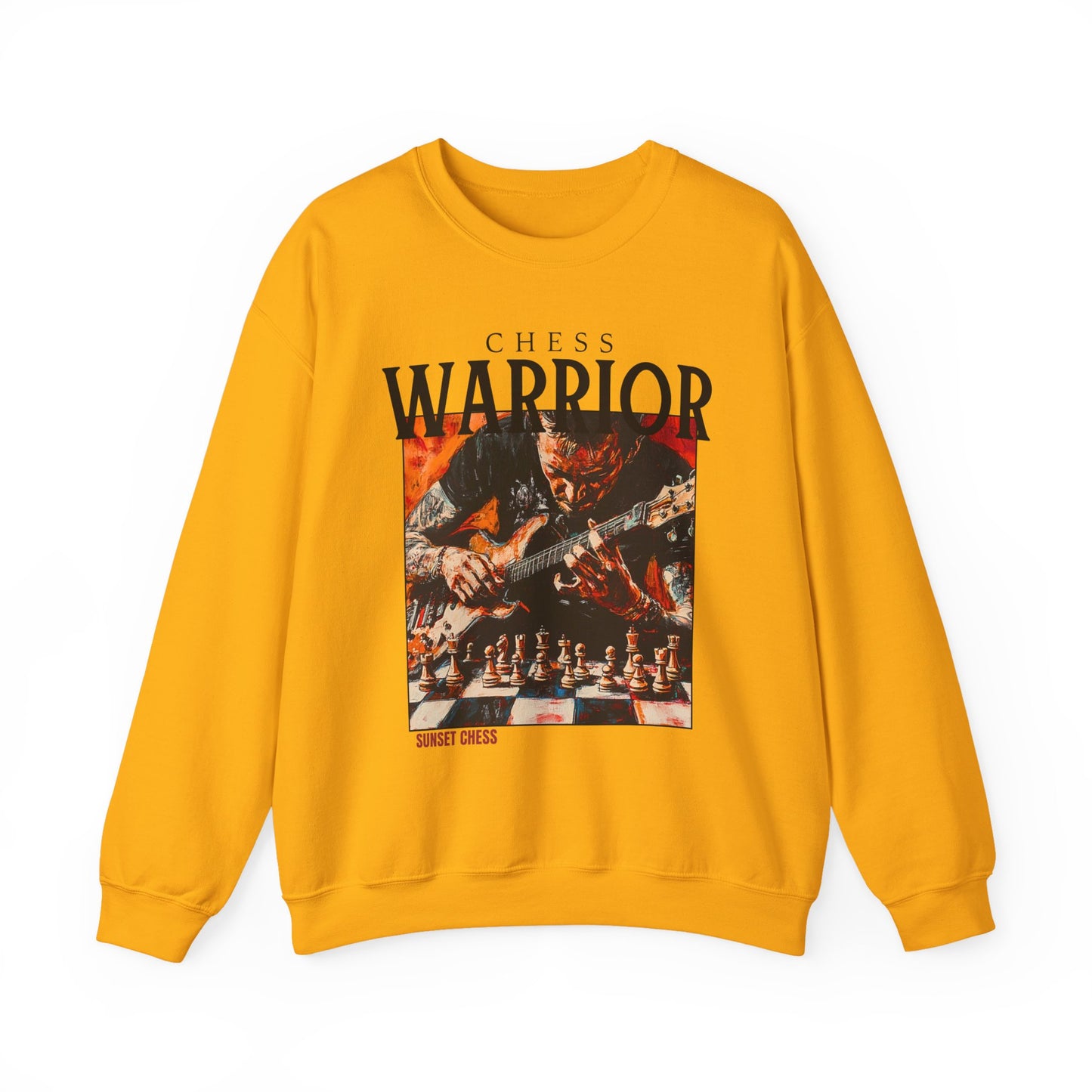 Guitar Rockstar - Gold Crewneck Sweater