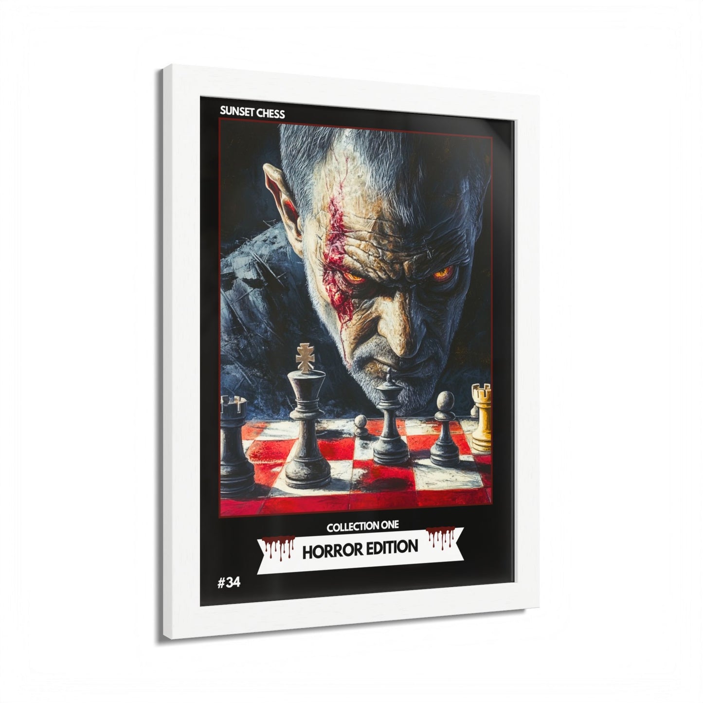 Horror Edition - Collection 1 Card #34 - Sunset Card Poster Framed 12"x16"