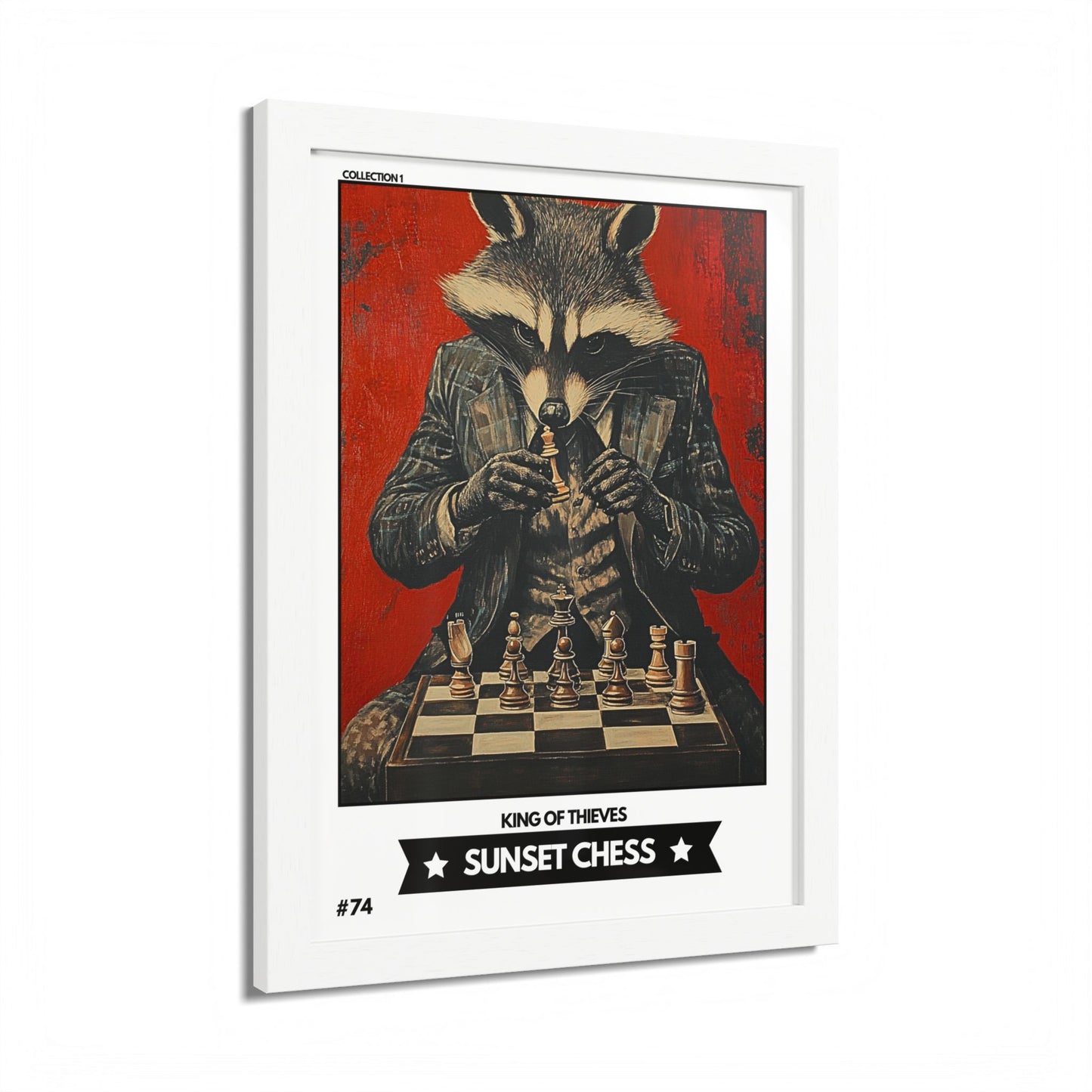 Copy of Copy of Season 1 - Collection 1 Card #74 - Sunset Card Poster Framed 12"x16"