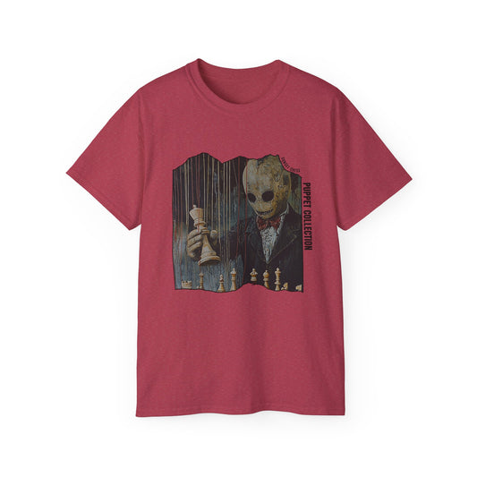 Chess on Strings - Heather Cardinal Red Chess T Shirt