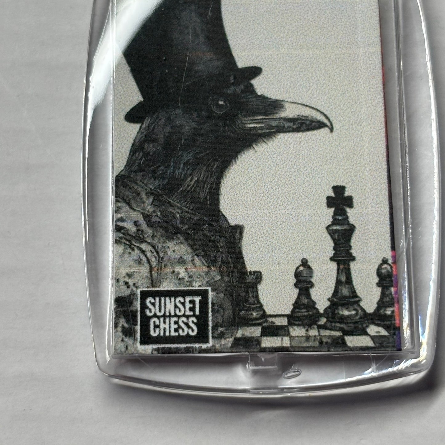 Cool Raven - Chess  Photo Keychain
