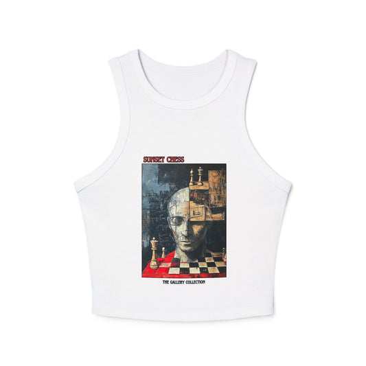 The Calculated Mind - Women's White Chess Tank Top